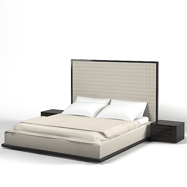 3d orizonti modern contemporary model - orizonti modern contemporary high back bed double by archstyle